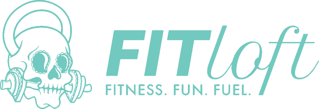This image has an empty alt attribute; its file name is FITloft-Skull-Teal-1-1-1-1024x350.png